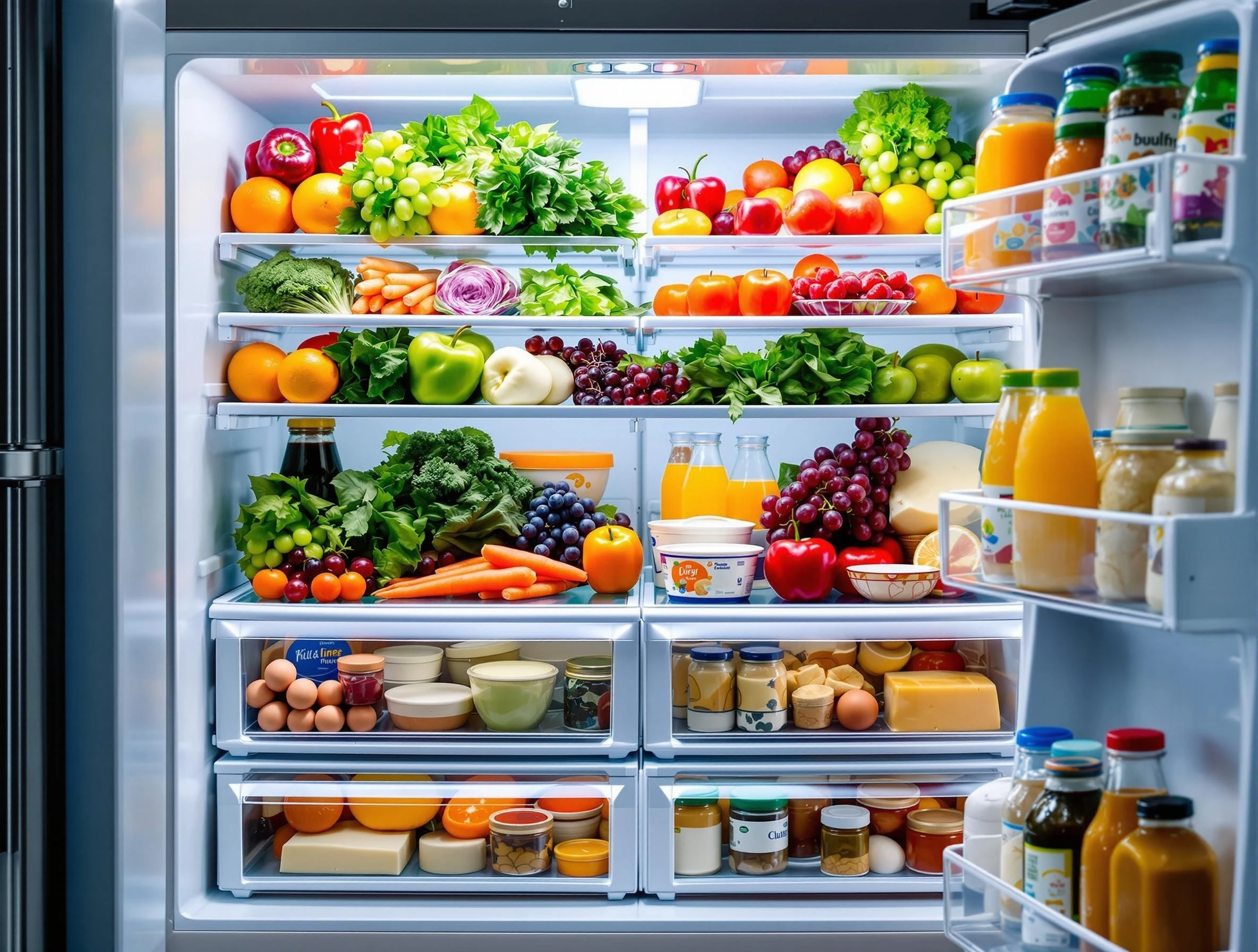 Modern refrigerator in a power outage